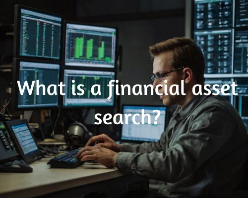 a worker doing some financial asset search