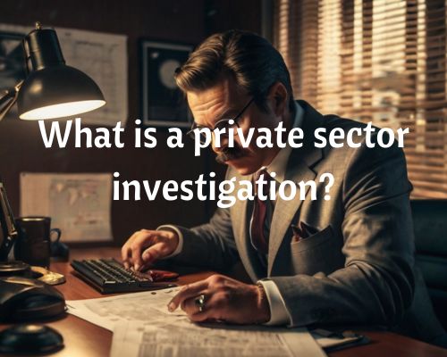 an investigator from private sector