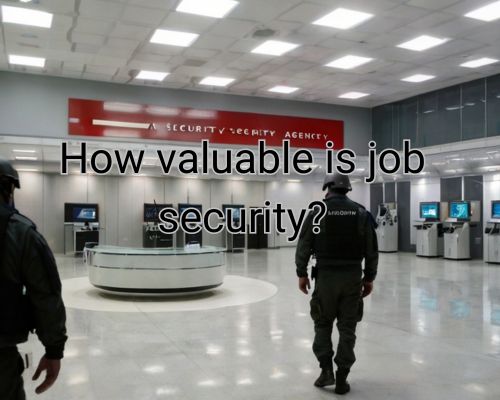 security workers entering a company