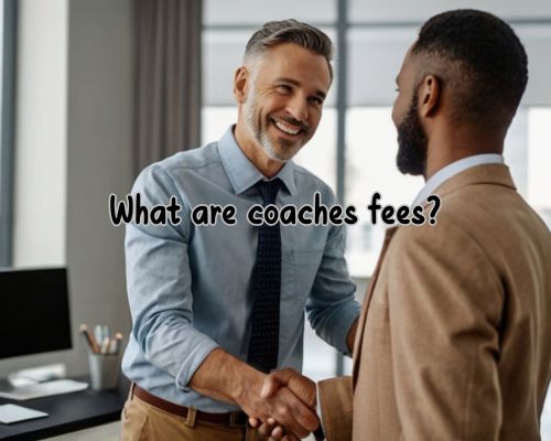 a client and a coach after a coaching fee discussion and agreement