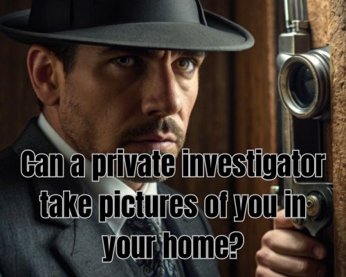 a private investigator in a home