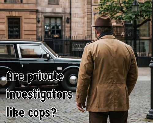 a private investigator working like a cop