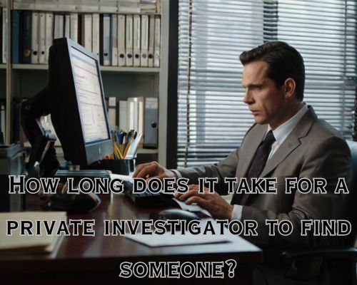 a private investigator working on a case on finding someone