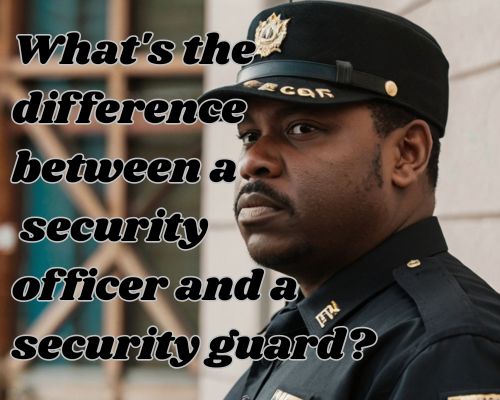 a security office working