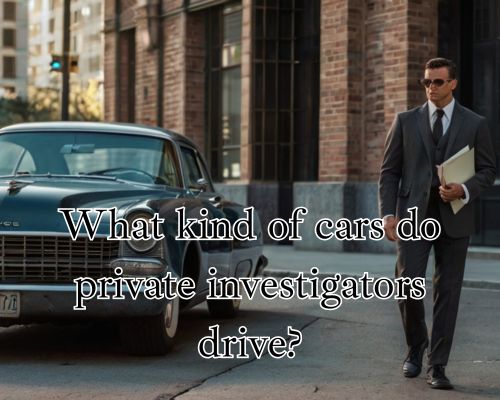 a private investigator and his service car