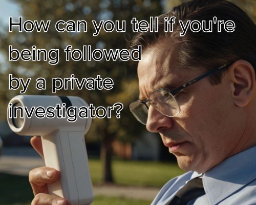 a private investigator having a thorough check
